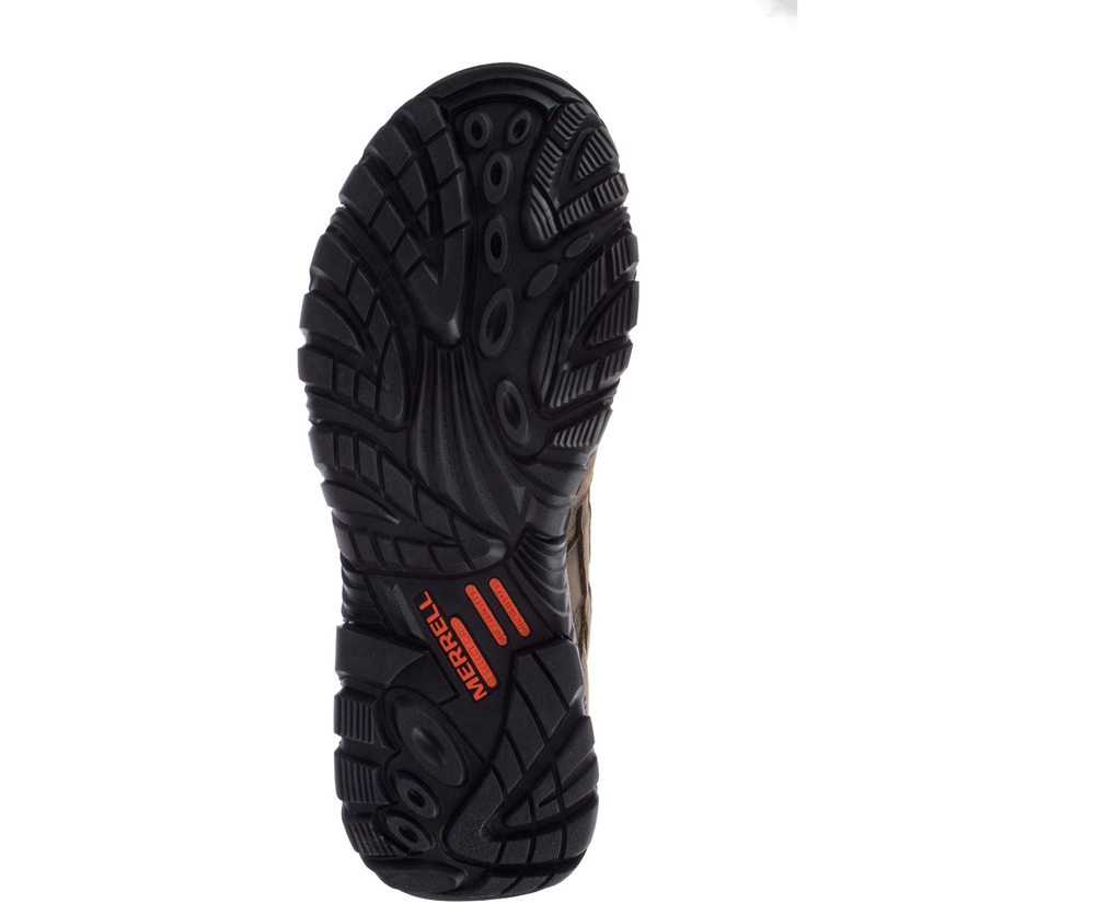 Kozaki Merrell Męskie Brązowe - Moab Timber 8\" Waterproof Sr - 386471-WQA